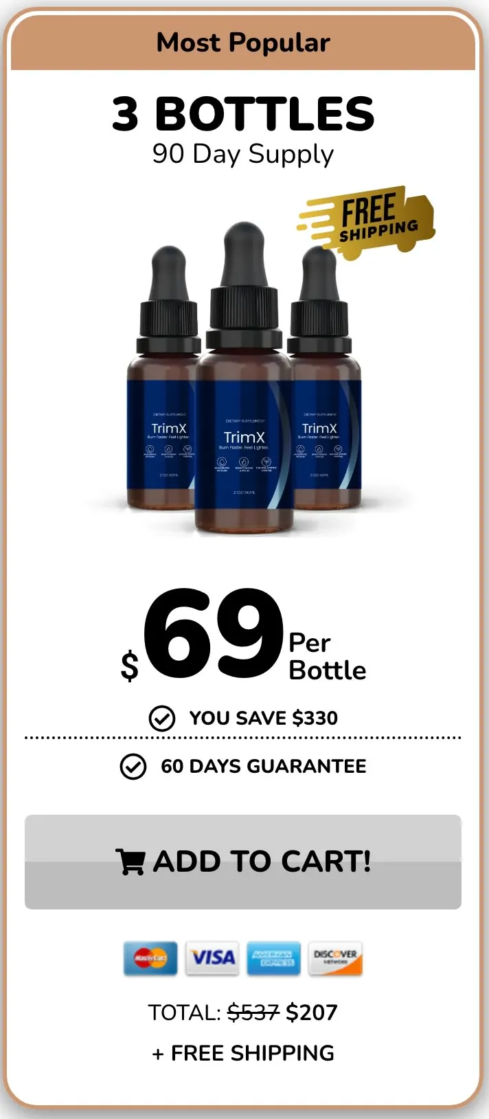 Order TrimX 1 Bottle — Entry Package
